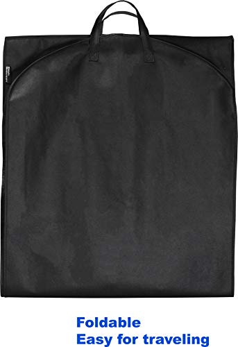 Simple Houseware 43-Inch Heavy Duty Garment Bag w/Pocket for Dresses, Coats - backpacks4less.com