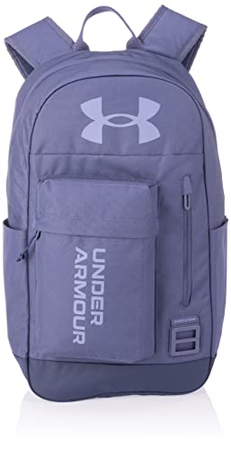 Under Armour Halftime Backpack, (558) Tempered Steel/Midnight Navy/Aurora Purple, One Size Fits All
