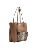 Anne Klein Large AK Turn Lock Tote, Truffle