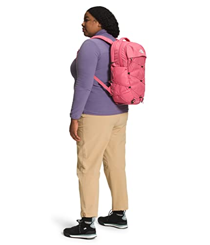 Navy blue and on sale pink north face backpack