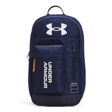 Under Armour Halftime Backpack, (410) Midnight Navy/Dark Tangerine/White, One Size Fits All