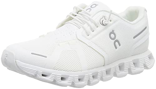 ON Women's Cloud 5 Sneakers, All White, 9 Medium US–