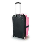 Travolution® – Newly Designed Garment Rack 28 inch Duffel with Wheels, Collapsible Lightweight Drop-Bottom Dance Costume Travel Luggage, Pink/Black… - backpacks4less.com