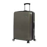 Mia Toro Italy Moda Hardside 28 Inch Spinner Luggage, Gunmetal, One Size