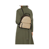 Coach Women's Jordyn Backpack (Blocked Signature Canvas - Light Khaki - Brown Multi) - backpacks4less.com