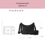 Baggallini Everywhere Bagg - Hobo Crossbody Bag for Women with RFID Wristlet – Water-resistant Travel Bag - backpacks4less.com