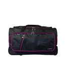 Travolution 23 Inch Garment Rack Duffel with Wheels, Black/Pink - backpacks4less.com