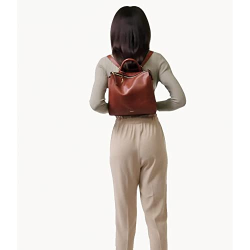 Fossil Women's Parker Leather Convertible Backpack Purse Handbag - backpacks4less.com
