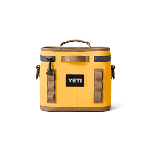 YETI Hopper Flip 8 Portable Cooler, Field Tan/Blaze Orange–