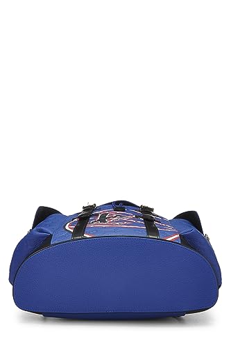 louis vuitton blue and black diamond backpack Louis Vuitton, Pre-Loved Blue Taurillon NBA Christopher Backpack MM, Blue