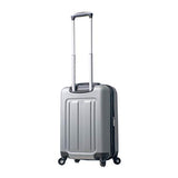 Mia Toro Italy Accera Hardside Spinner Carry-on,Aluminum, One Size