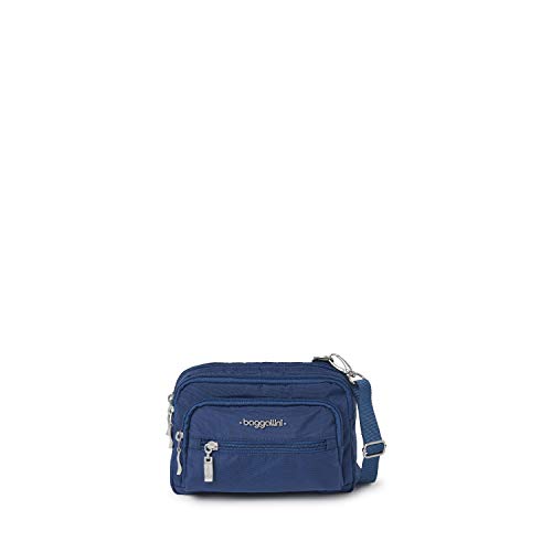 Baggallini womens Triple Zip Travel Crossbody Handbags, Pacific, One Size US - backpacks4less.com