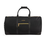 BEBE Women's Whitney Duffel Bag, Black Gold