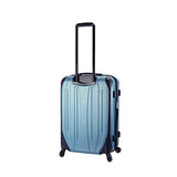 Mia Toro Italy Compaz Hard Side 24" Spinner Luggage, Silver, One Size