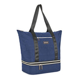 Biaggi CARRY CUBE TOTE - Versatile Travel Tote with Detachable Zipcube and Trolley Sleeve - Your Ultimate Travel Companion (Navy Blue)