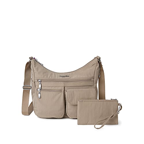 Baggallini Everywhere Bagg - Hobo Crossbody Bag for Women with RFID Wristlet – Water-resistant Travel Bag - backpacks4less.com