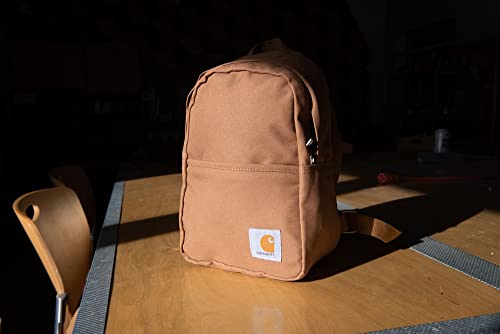carhartt backpack mini Carhartt Mini Backpack, Everyday Essentials Daypack for Men and Women, Brown
