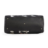 BEBE Women's Whitney Duffel Bag, Black Floral