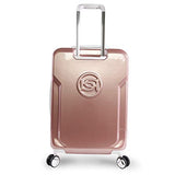 BEBE Women's Stella 21" Hardside Carry-on Spinner Luggage,Telescoping Handles, Rose Gold, One Size