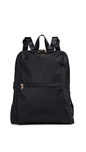 foldable tumi backpack - Just In Case - Lightweight, Compact Travel Backpack - For One Bag Travel - 15.5" X 12.3" X 4.5" - Black with Gold Hardware and easy to store Packable Backpack | Tumi US