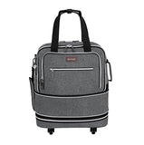 Biaggi Zipsak Boost! Foldable Underseat Carry-On Expands to Full Size Carry-On - Custom Sized Packing Cube Included (Grey)