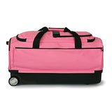 Travolution® – Newly Designed Garment Rack 28 inch Duffel with Wheels, Collapsible Lightweight Drop-Bottom Dance Costume Travel Luggage, Pink/Black… - backpacks4less.com