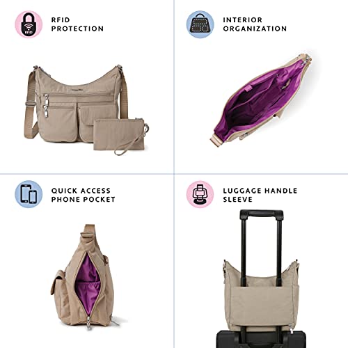 Baggallini Everywhere Bagg - Hobo Crossbody Bag for Women with RFID Wristlet Water-resistant Travel Bag - backpacks4less.com Baggallini Everywhere Bagg - Hobo Crossbody Bag for Women with RFID Wristlet Water-resistant Travel Bag - backpacks4less.com