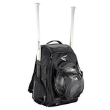 EASTON WALK-OFF IV Bat & Equipment Backpack Bag | Baseball Softball | 2020 | Black | 2 Bat Sleeves | Vented Shoe Pocket | External Helmet Holder | 2 Side Pockets | Valuables Pocket | Fence Hook - backpacks4less.com