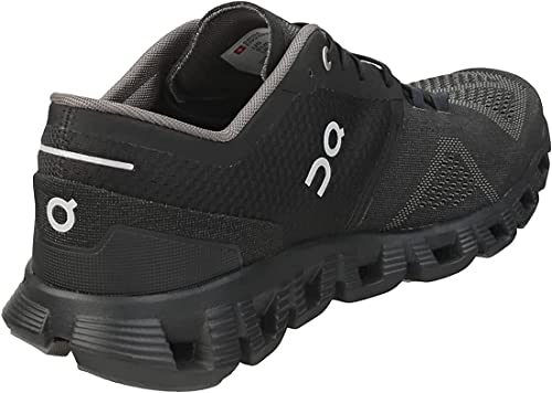 ON Men's Cloud X Sneakers, Black/Asphalt, 12.5 Medium US - backpacks4less.com