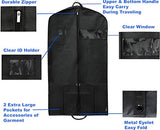 Simple Houseware 43-Inch Heavy Duty Garment Bag w/Pocket for Dresses, Coats - backpacks4less.com