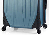 Mia Toro Italy Compaz Hard Side 24" Spinner Luggage, Titanium, One Size