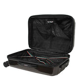 Mia Toro Mia Tor Italy Fonte Hardside Spinner Luggage 3pc Set, Gold, One Size