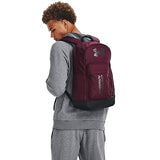 Under Armour Halftime Backpack, (601) Dark Maroon/Black/Metallic Black, One Size Fits All