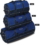 Ledmark Heavyweight Cotton Canvas Outback Duffle Bag, Giant 48" x 20", Blue - backpacks4less.com