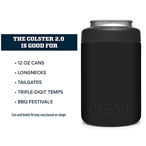 YETI, Can Insulator Rambler Colster Black - backpacks4less.com
