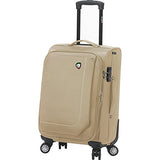 Mia Toro Italy Madesimo Softside Spinner Carry-on, Khaki, One Size