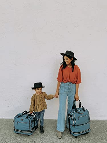 Biaggi Zipsak Boost! Foldable Underseat Carry-On Expands to Full Size Carry-On - Custom Sized Packing Cube Included (Black)