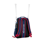 EASTON WALK-OFF IV Bat & Equipment Backpack Bag | Baseball Softball | 2020 | Stars & Stripes | 2 Bat Sleeves | Vented Shoe Pocket | External Helmet Holder | 2 Side Pockets | Valuables Pocket | Hook - backpacks4less.com