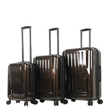 Mia Toro Mia Tor Italy Fonte Hardside Spinner Luggage 3pc Set, Gold, One Size