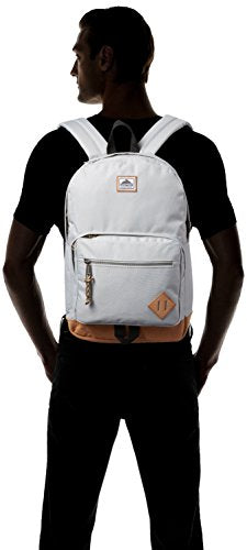 Steve Madden Men's Solid Nylon Classic Sport Backpack, Grey, One Size - backpacks4less.com