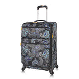 LUCAS Designer Luggage - Expandable 28 Inch Softside Bag with Pattern- Durable Large Ultra Lightweight Checked Suitcase with 4-Rolling Spinner Wheels (Diva)
