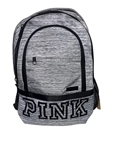 Victoria's Secret Pink Collegiate Backpack Color Marl Gray New - backpacks4less.com