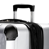 SwissGear 7782 Hardside Expandable Luggage with Spinner Wheels, Silver, Checked-Medium 24-Inch - backpacks4less.com