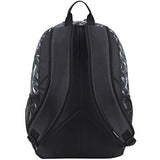 Eastsport Multi Pocket School Backpack, Black/Brush Stroke Print/Lilac Trim - backpacks4less.com