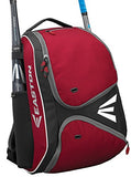 EASTON E210BP Bat & Equipment Backpack Bag | Baseball Softball | 2020 | Red | 2 Bat Sleeves | Smart Gear Storage Shelf | Vented Shoe Pocket | Valuables Pocket | Fence Hook