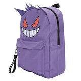 Pokemon Gengar Character 16" Backpack with Chunky Webbing Strap
