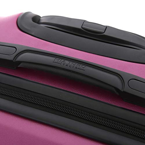 Mia Toro Italy Swirl Hard Side Spinner Luggage 3 Piece Set, Champagne, One Size