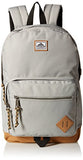 Steve Madden Men's Solid Nylon Classic Sport Backpack, Grey, One Size - backpacks4less.com