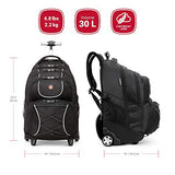 Swiss Gear 15.6" Rolling Computer Backpack (SWA0961) - backpacks4less.com