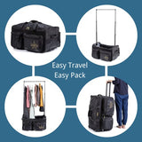 Professional Garment Duffel Bag for Dancer, 28 Inch Dance Bag with Garment Rack and Wheels for Competition, Collapsible, Water Resistant Premium Exterior Nylon Fabric - backpacks4less.com